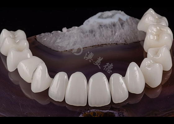 شراء الأسنان الشفافة الصلبة الزهرية التاج الطبيعي جماليات مقاومة الشق online manufacture